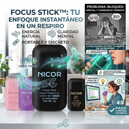 Focus Stick Pro I Activa tu energía en segundos